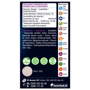 Lucovitaal Biotine 10.000 mcg Forte Zuigtabletten 60ZTB
