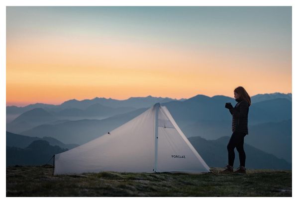 Tente Tarp 2 Personnes Forclaz MT900 v2 Minimal Editions Blanc