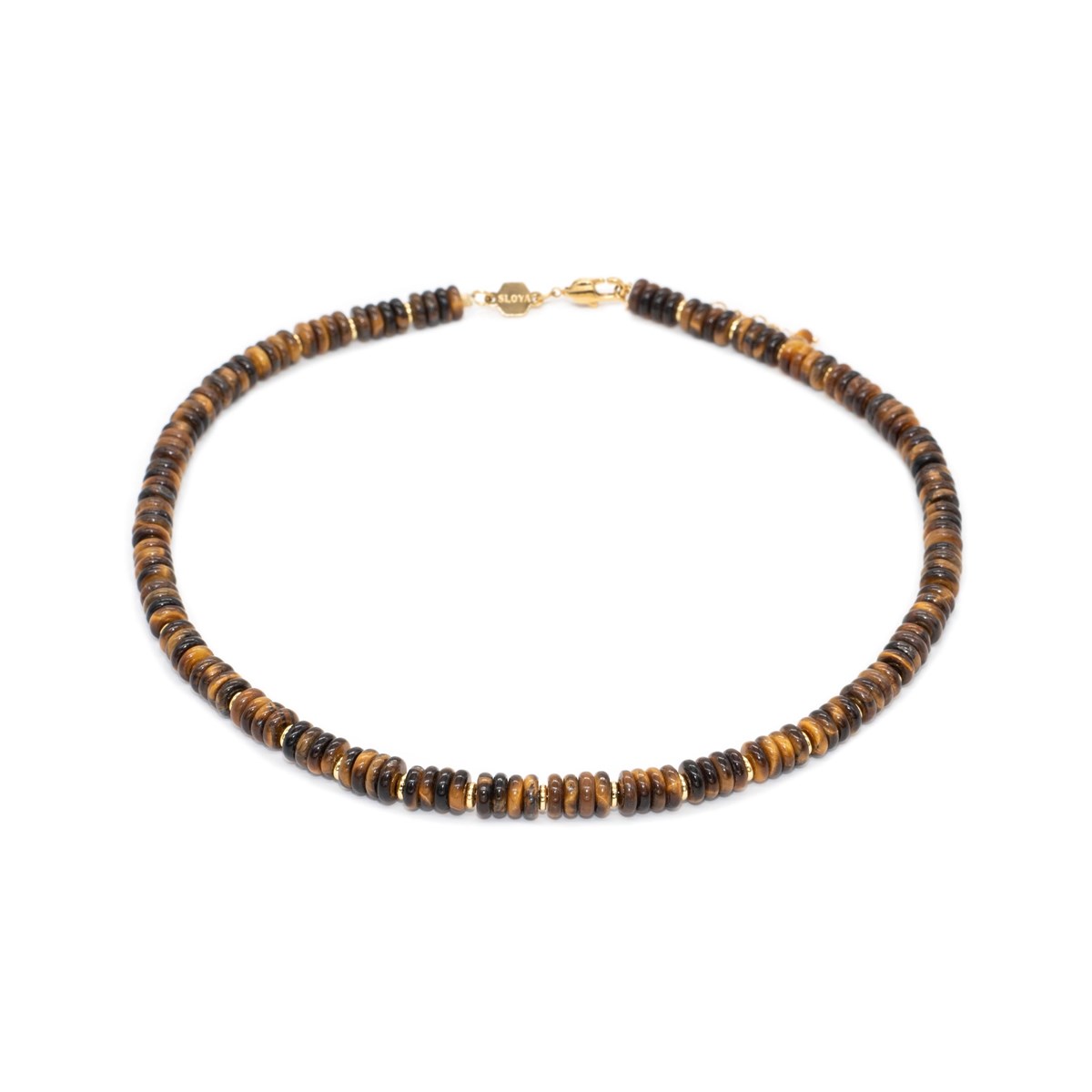Collier Blima en pierres Oeil de Tigre
