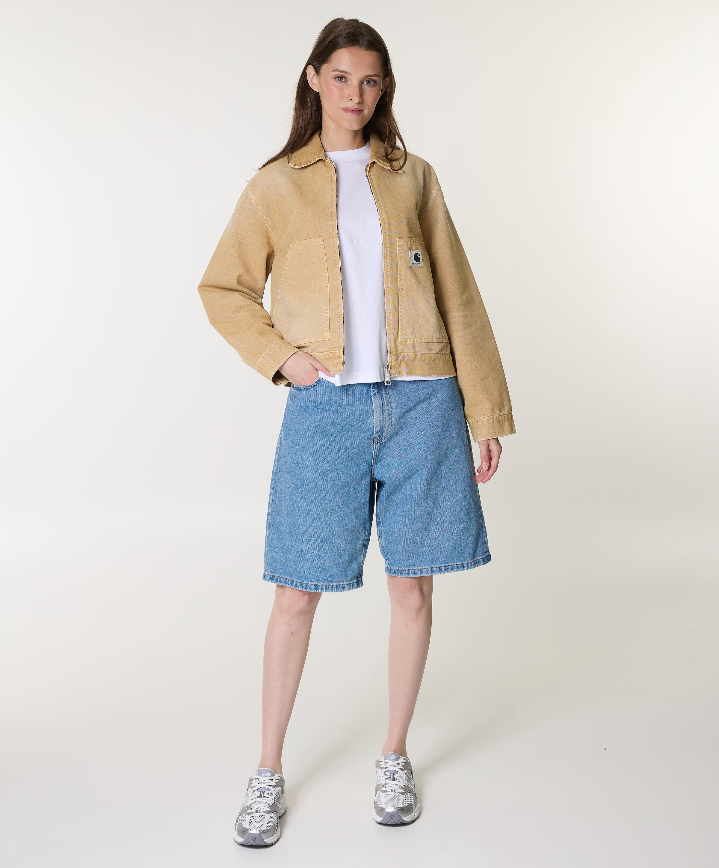 Carhartt WIP W Brandon dames korte broek blauw