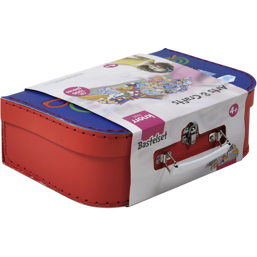 knorr toys® Bastelkoffer Creative case1500-tlg. blau