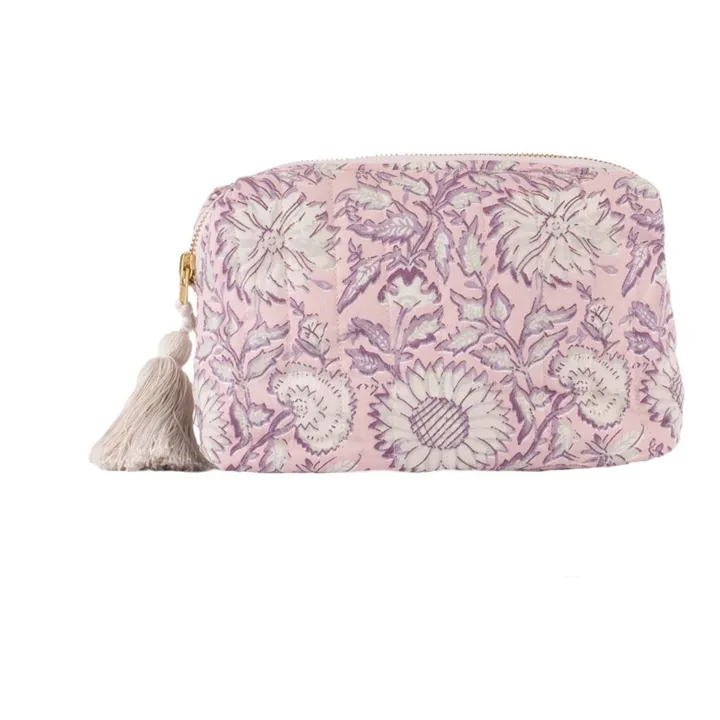 Louise Misha Pochette Teiki en coton bio | Rose