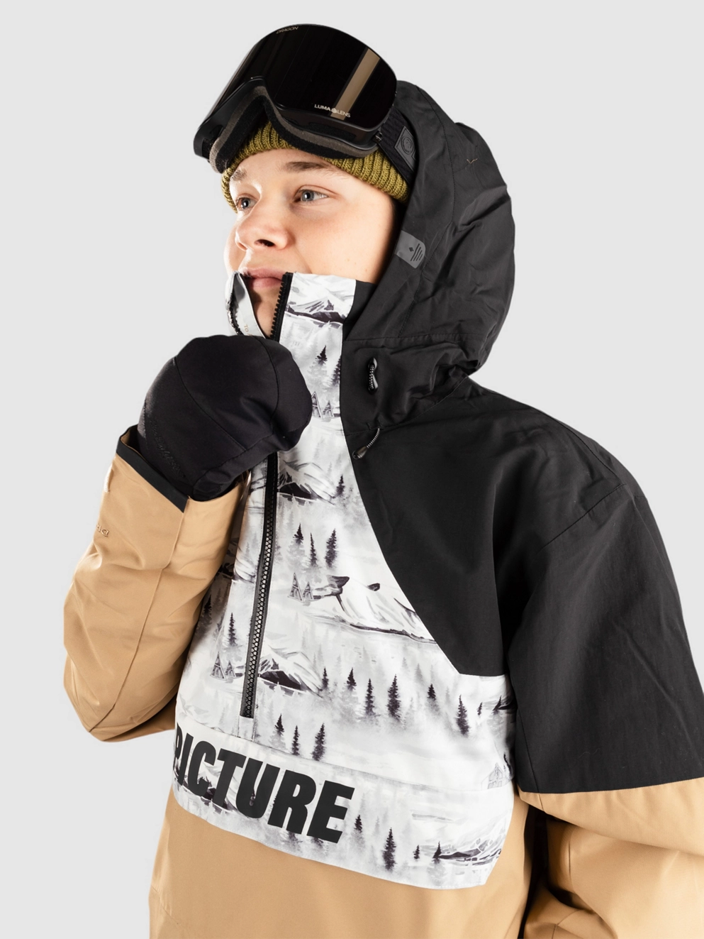 Picture Occan Anorak a tannin/black