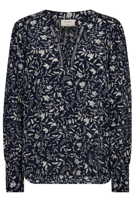 Freequent blauwe dames blouse