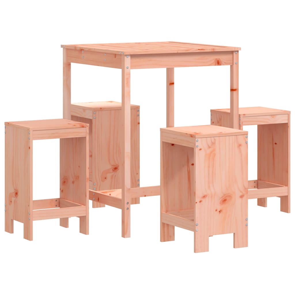 Ensemble de bar de jardin 5 pcs bois massif de douglas