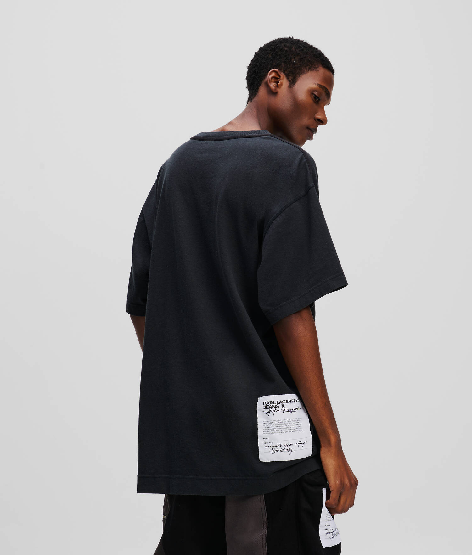 T-SHIRT KLJ X ATELIER RESERVÉ - Noir lavé