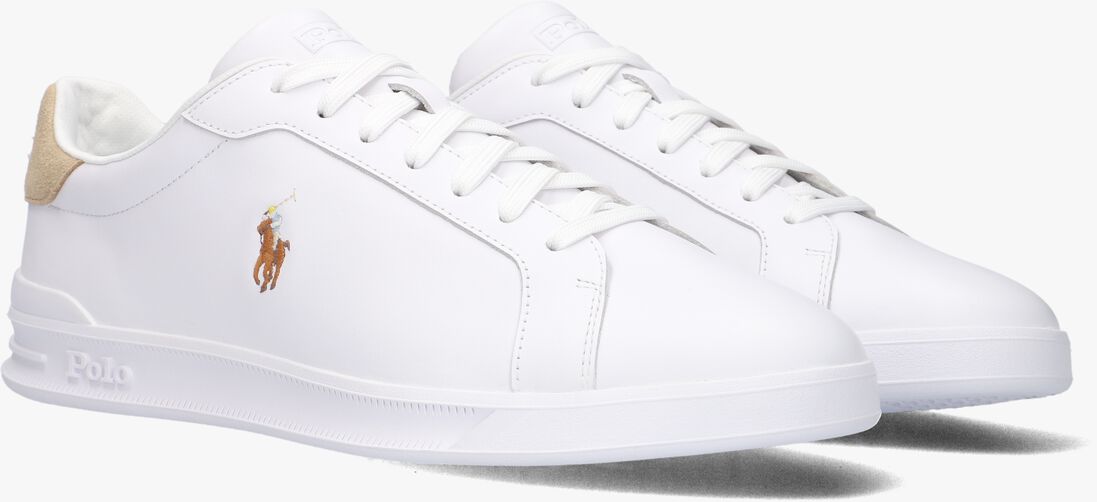 witte polo ralph lauren lage sneakers hrt ct ii