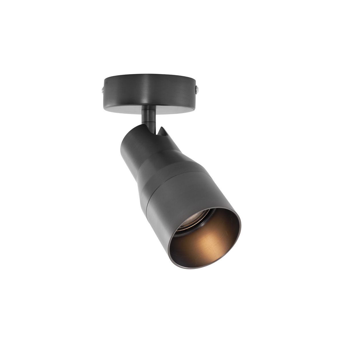 Moderne plafondspot gunmetal GU10 50mm rond - Stanley