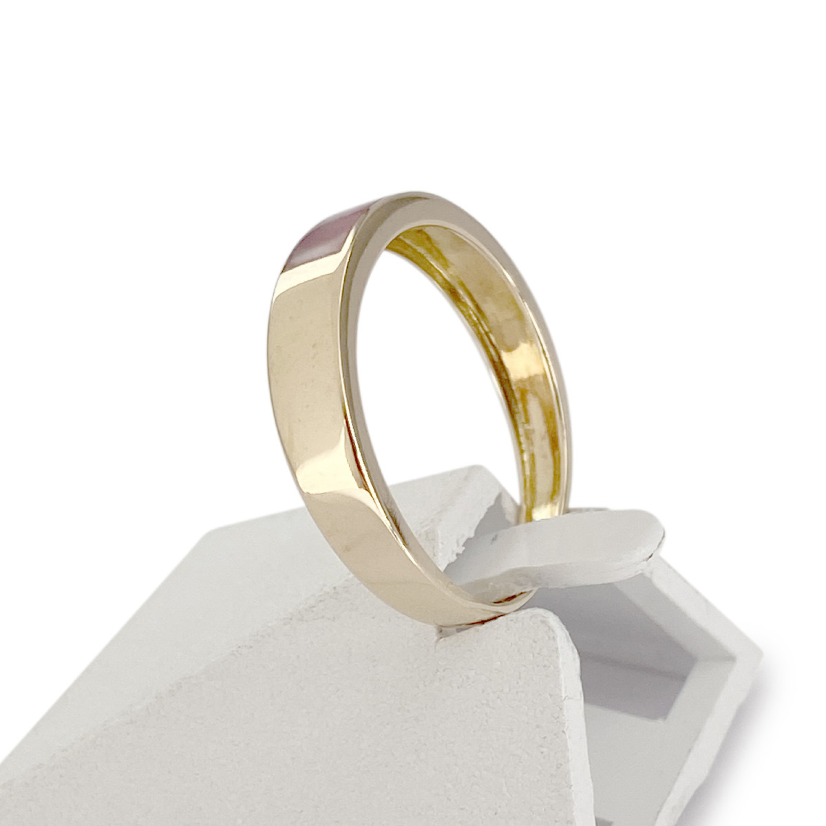 Bague d'occasion or 750 jaune résine