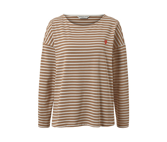 Gestreiftes Langarmshirt