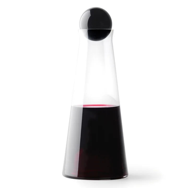 Design House Stockholm - Fia Karaffe, H 25 cm, klar / schwarz