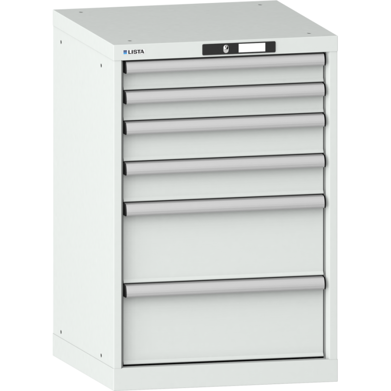Armoire à tiroirs Lista 27x27E  H 85 x L 56,4 x P 57,2 cm avec plusieurs tiroirs Key Lock