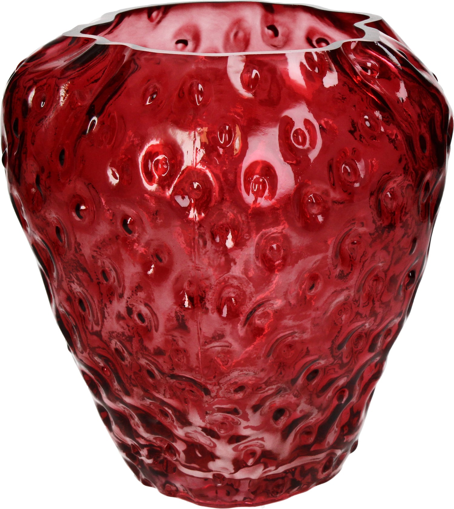 Vaas Aardbei rood D 18,5 H 20 cm