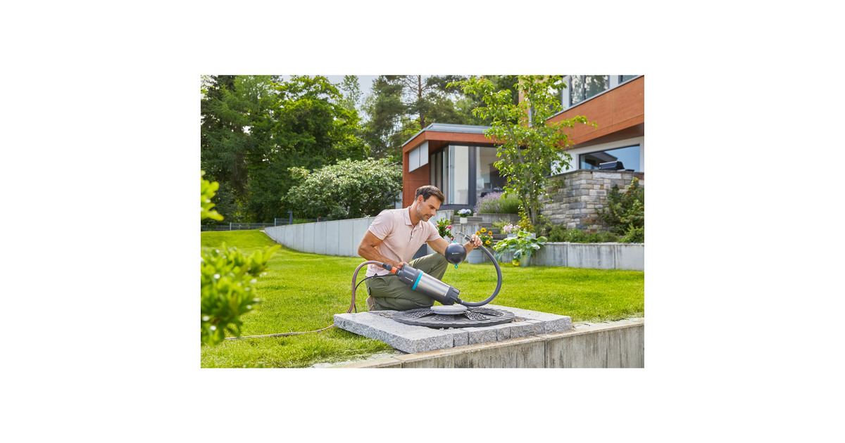 GARDENAZuigfilterset met terugslagklep  (Grijs/zilver)