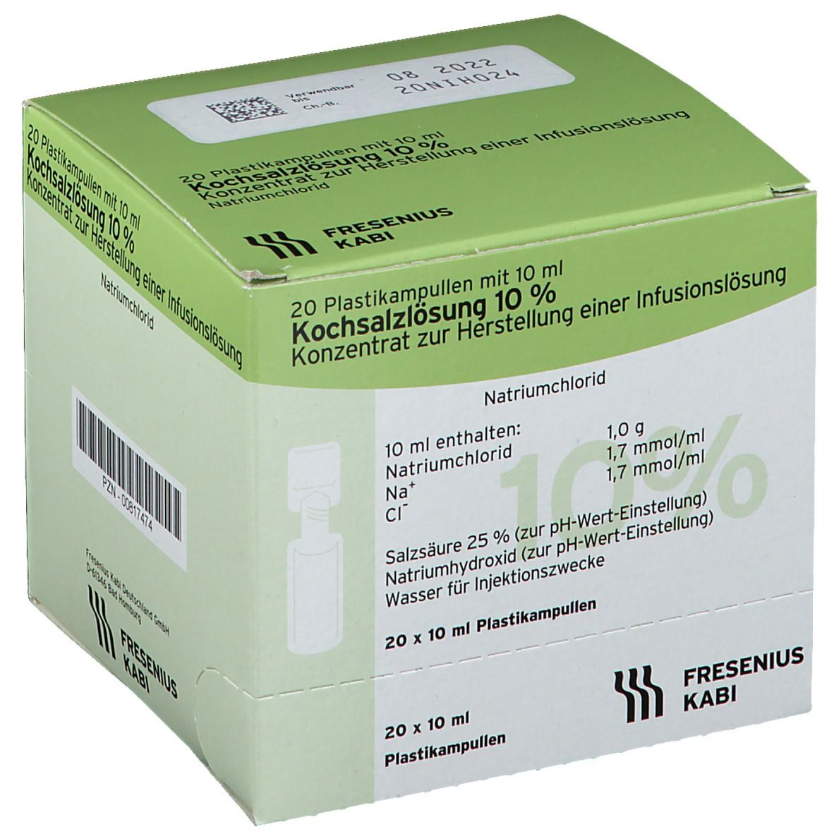 Kochsalzlösung 10 %-Ampulle Fresenius