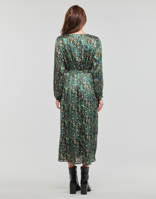 Only - ONLLARA FR L/S WRAP MIDI DRESS PTM - Kaki