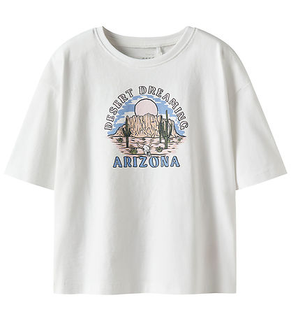 Name It T-Shirt - NkfVeen - Bright White/Arizona