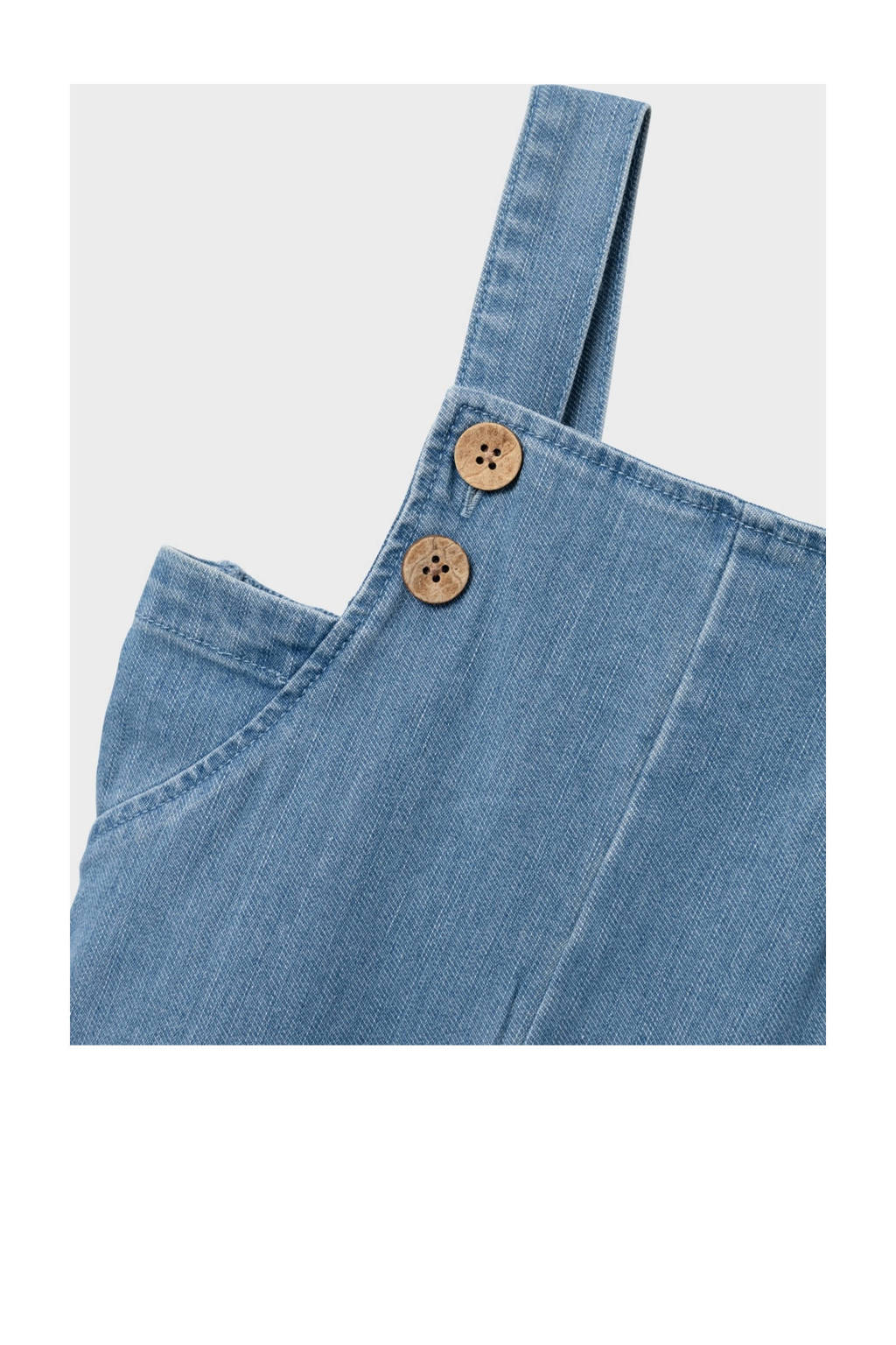 LIL' ATELIER tuinbroek medium blue denim