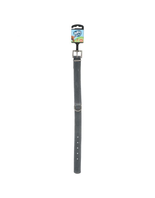 Adori Halsband Vetleder Gevoerd Grijs&Antraciet - Hondenhalsband