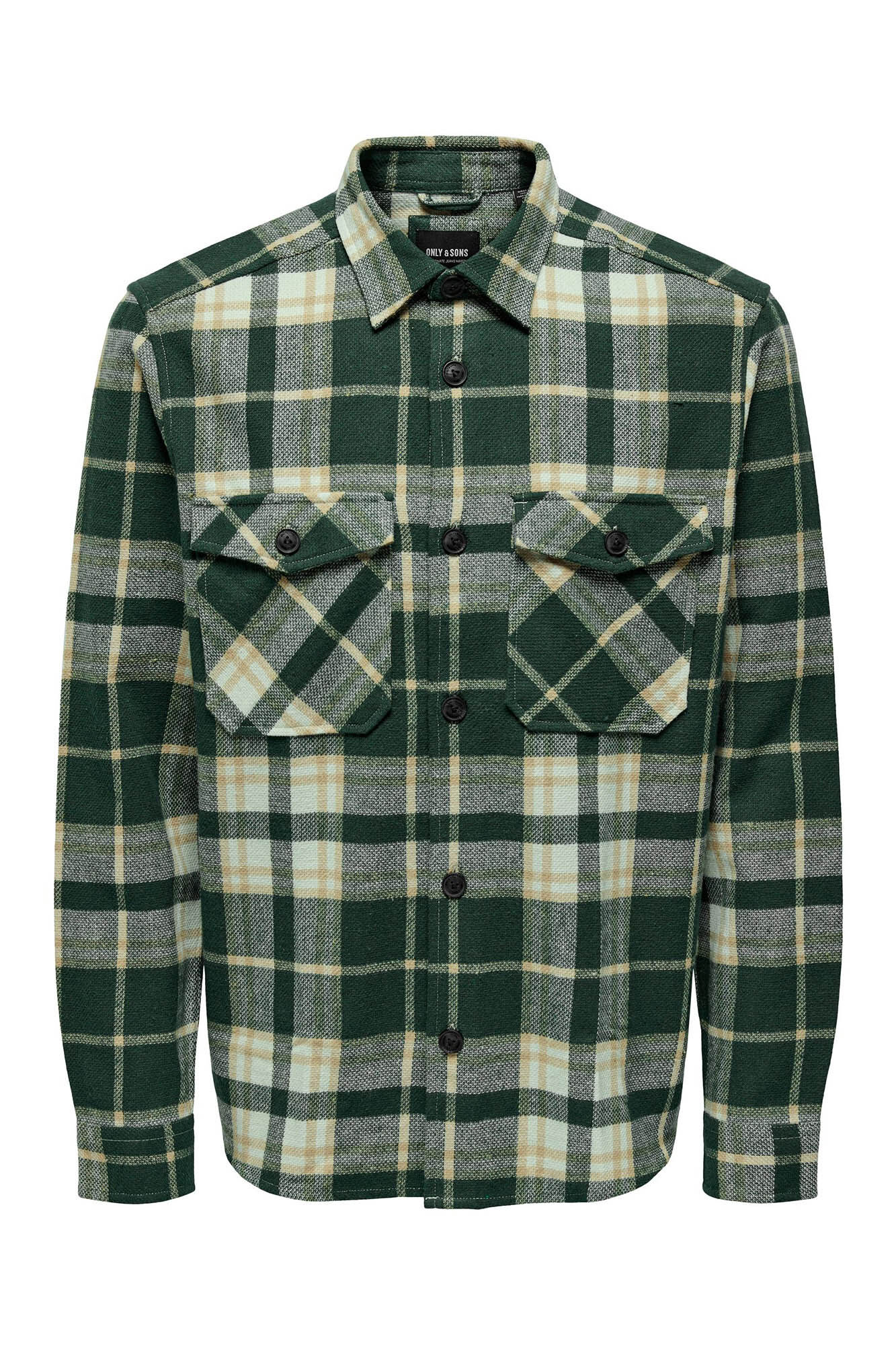 Camisa xadrez com bolsos