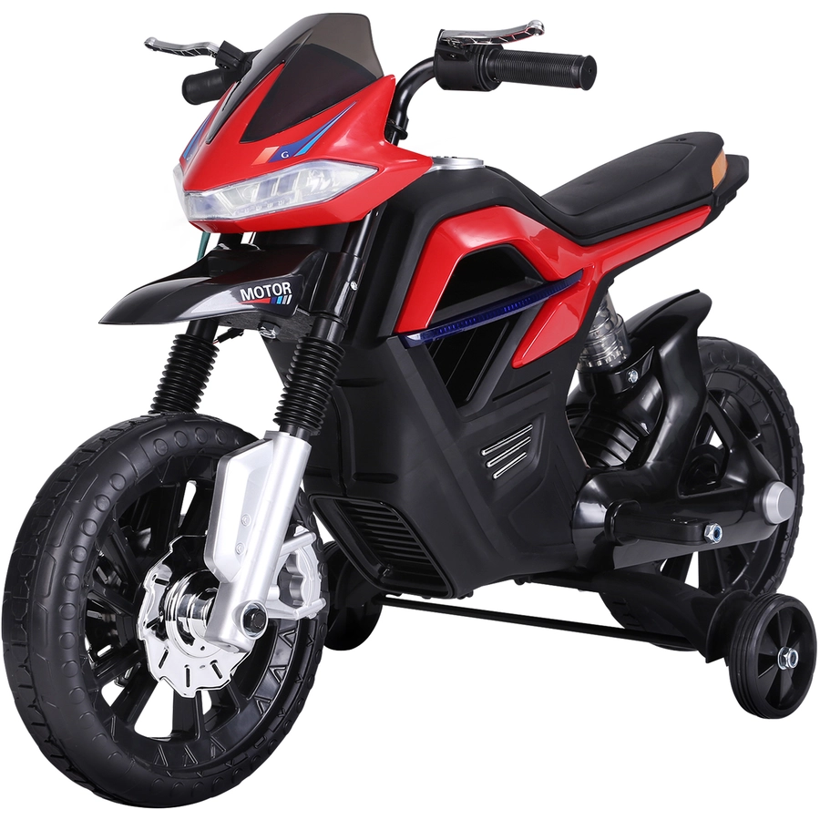 HOMCOM Elektro-Motorrad für Kinder rot