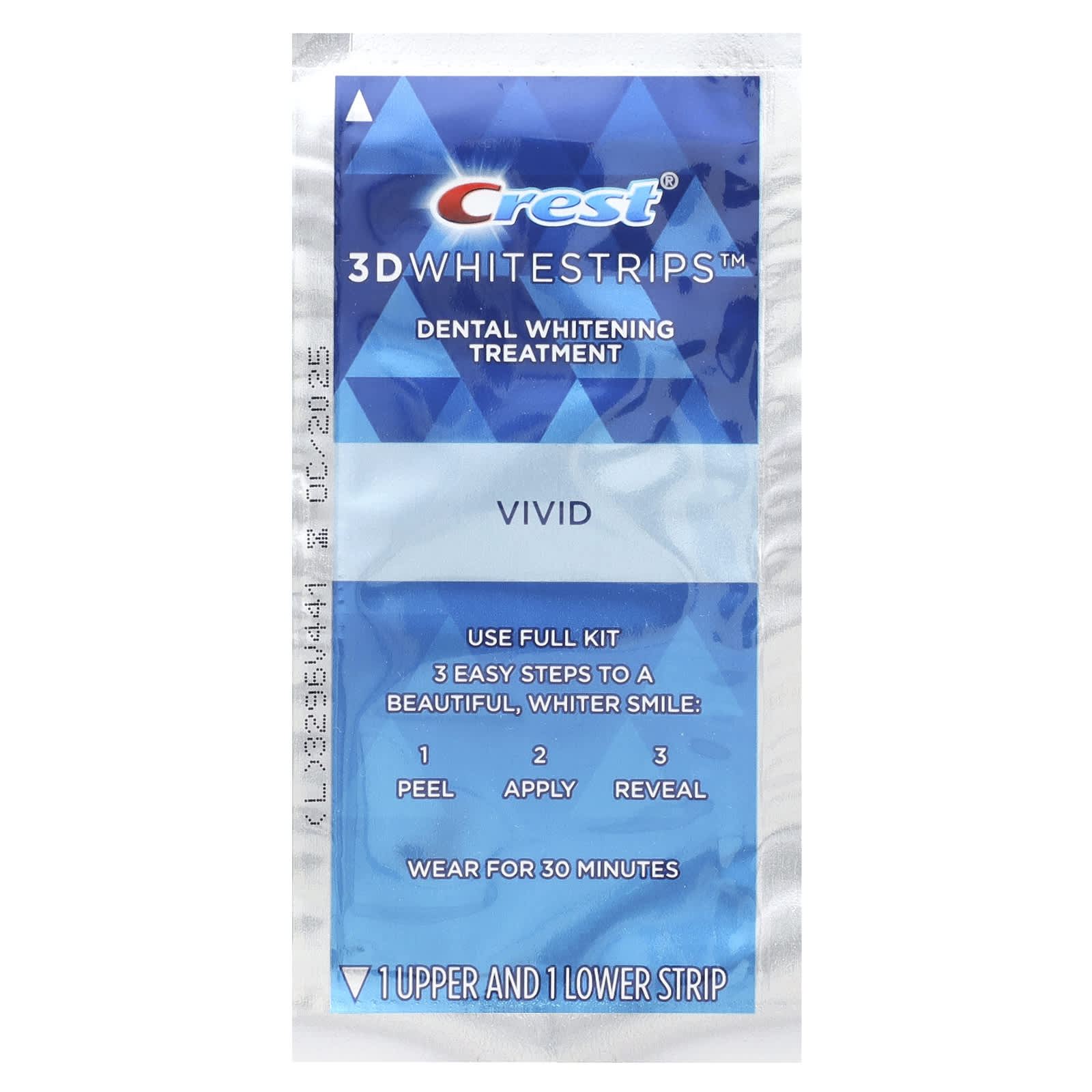 Crest, 3D Whitestrips™, Tandbleekset, Classic Vivid, 20 strips