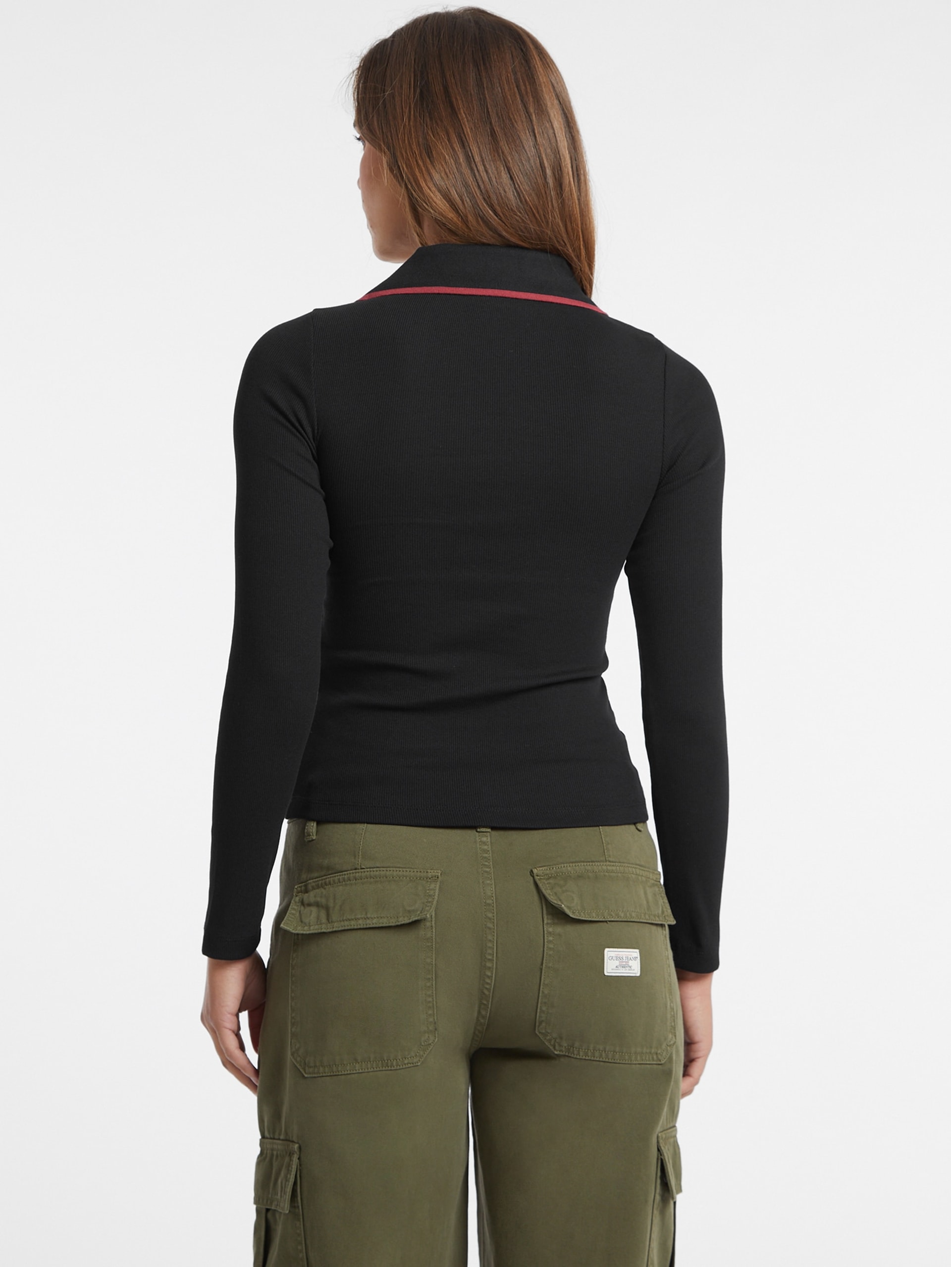 Polo Slim com Logo Bordado