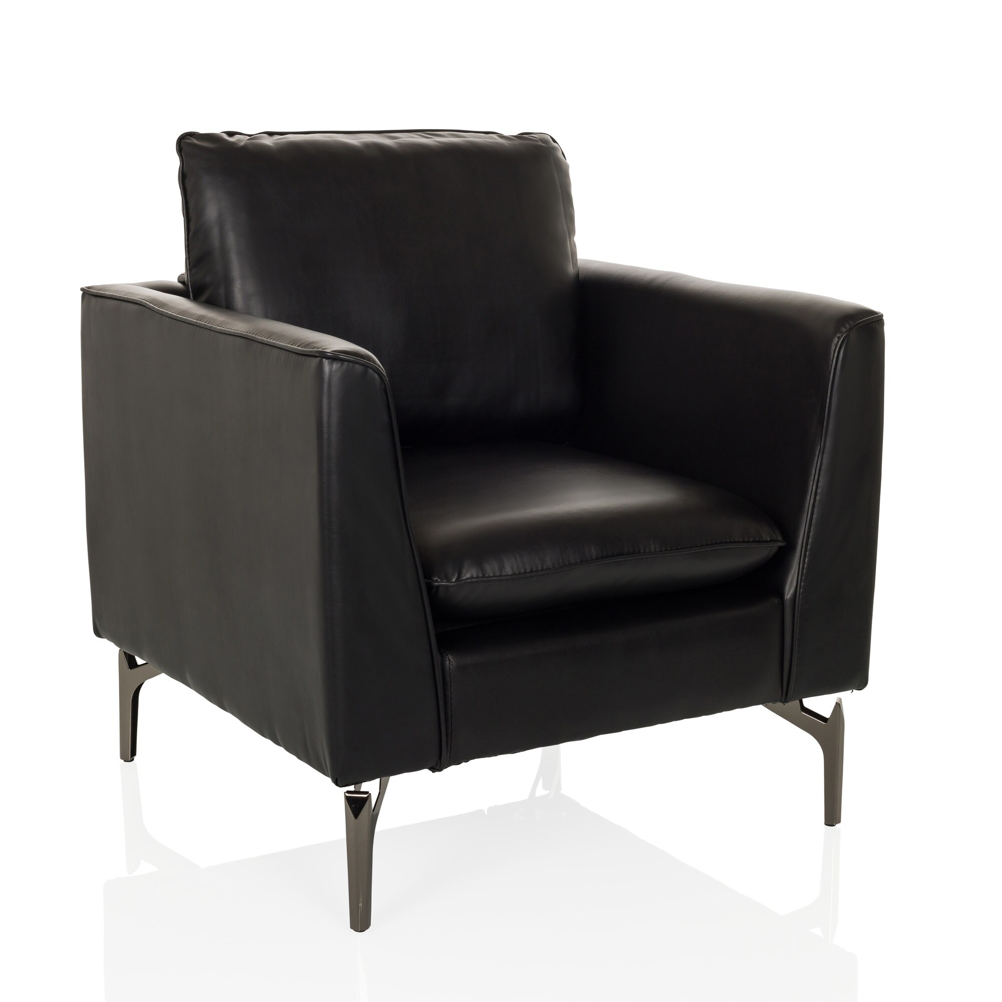 Loungesessel BAVERO Kunstleder mit Armlehnen hjh OFFICE
