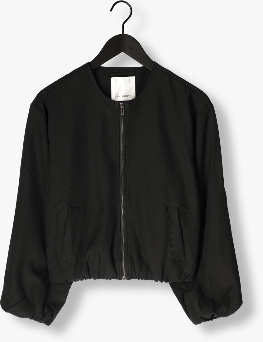 zwarte co'couture jack luna balloon zip jacket