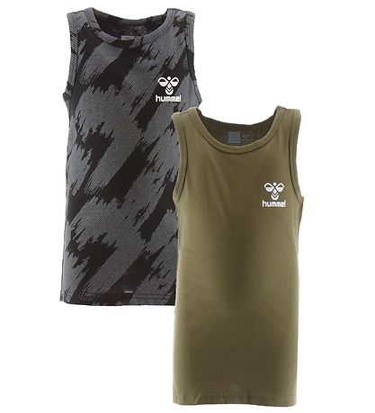 Hummel Unterhemd - 2er-Pack - hmlNolan - Green Olive