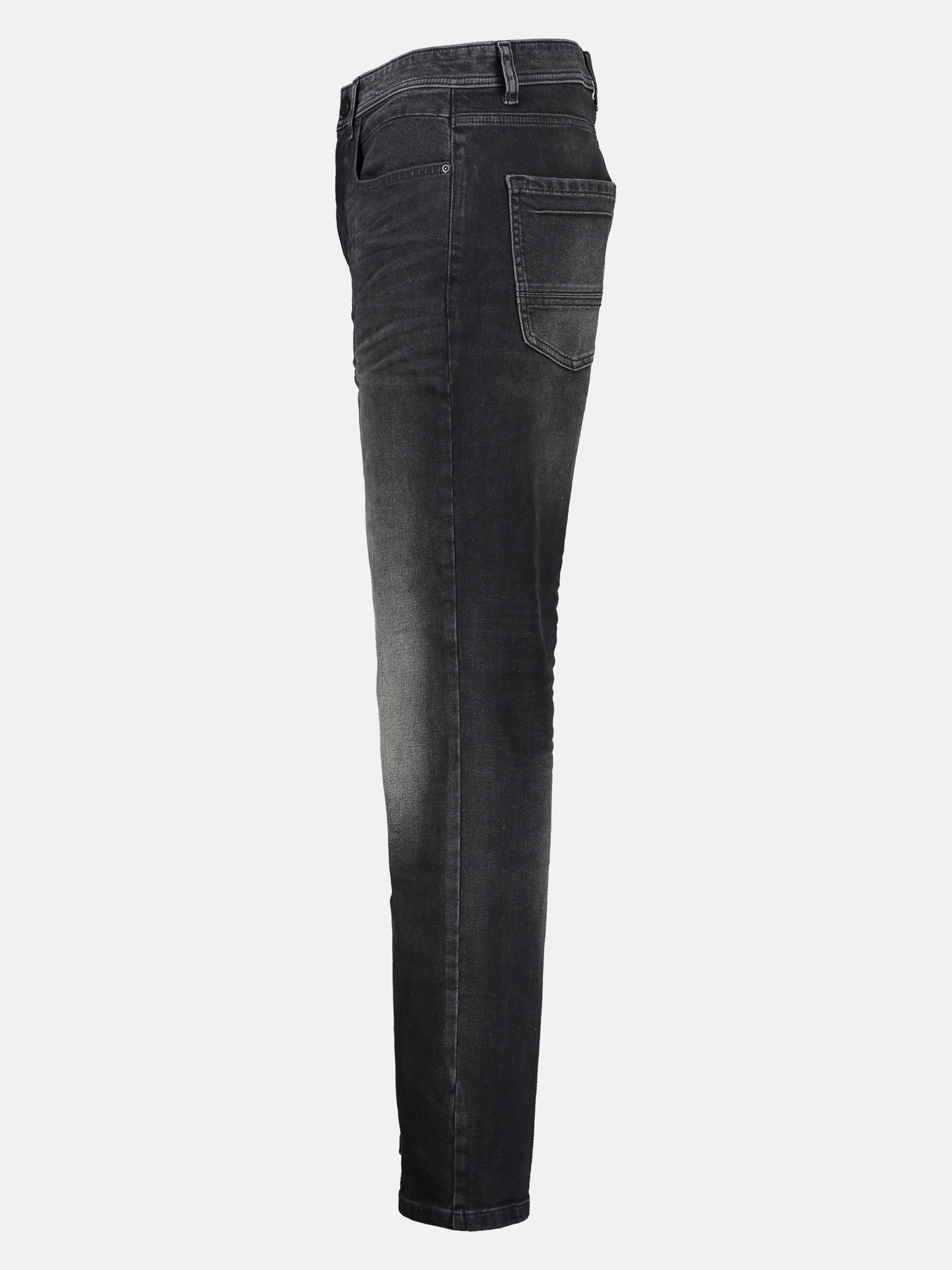 BAXTER 5-Pocket-Denim im Used-Look, RELAXED FIT, black