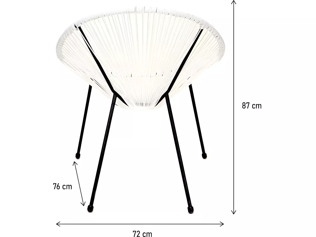 Lot de 2 fauteuils de jardin 
