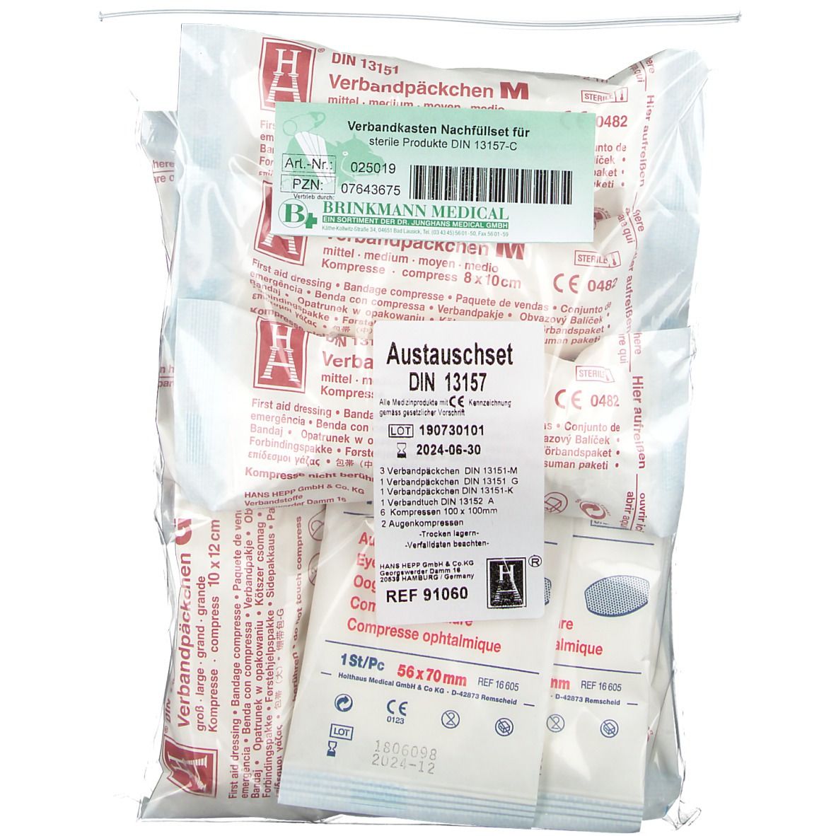 Verbandkasten Nachfüllset für sterile Produkte 13157-C