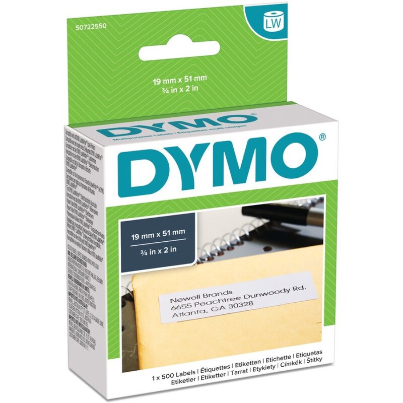 Dymo Etiketten, 11355|S0722550, 19 x 51 mm