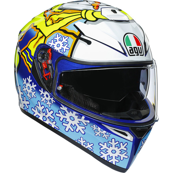 AGV - Casque K3 SV Rossi Winter Test 2016 Bleu / Blanc / Jaune