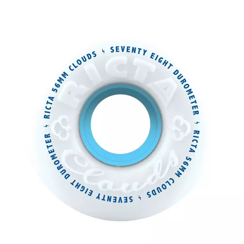 RICTA WHEELS (JEU DE 4) CLOUDS 56MM 78A WHITE 78A