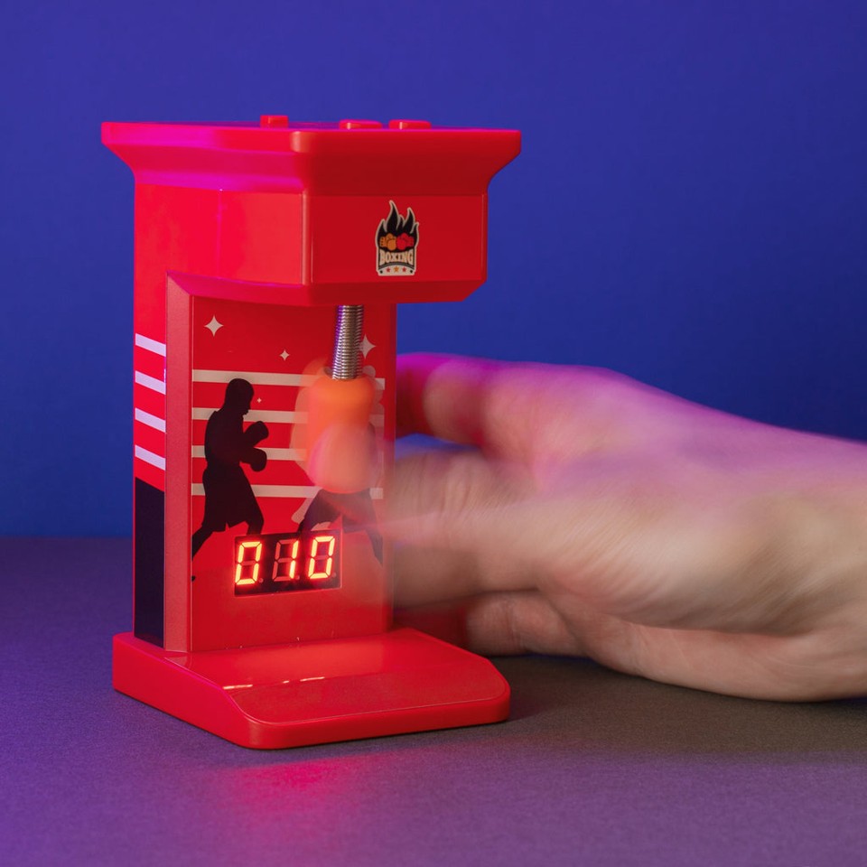 Retro Arcade Finger Punch Bag Game