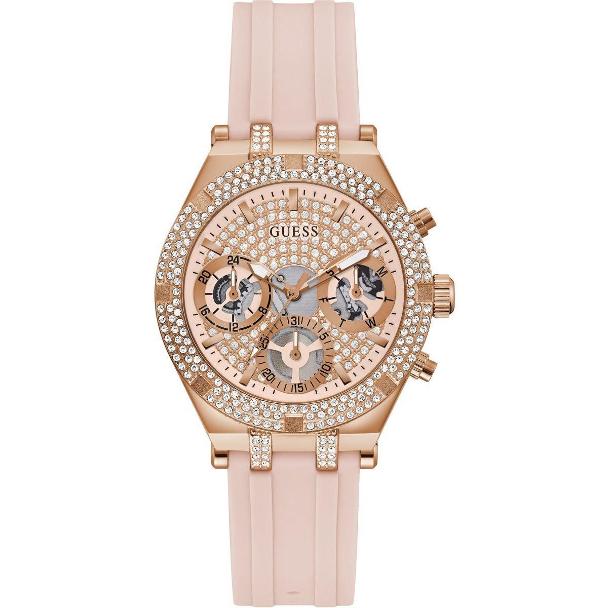 Guess Ladies Guess Heiress Pink Rose Gold Watch GW0407L3