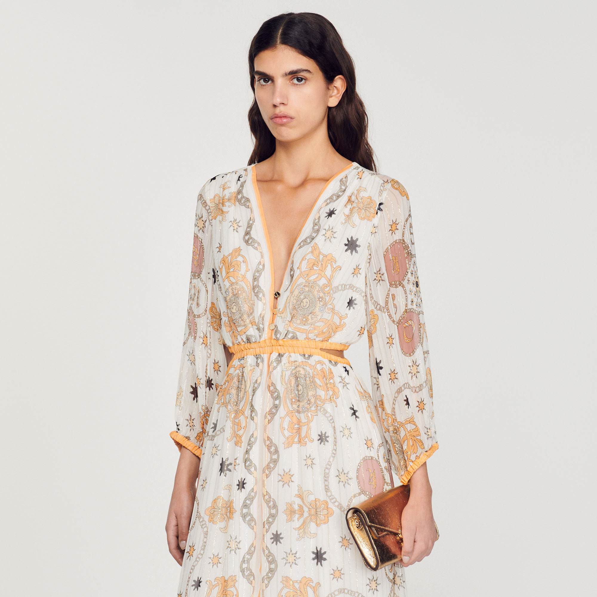 Robe longue fleurie
