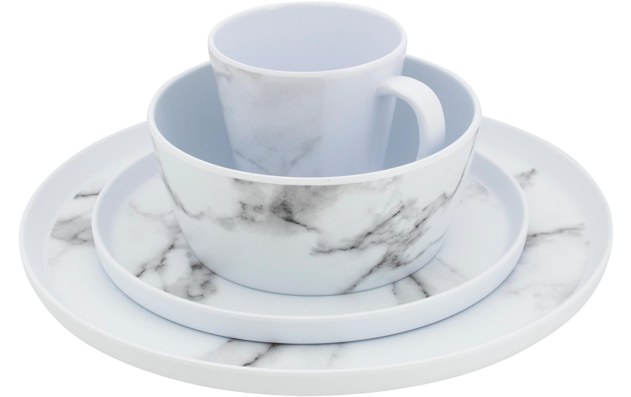 Outdoor-Geschirrset Marble WeissGeschirrset