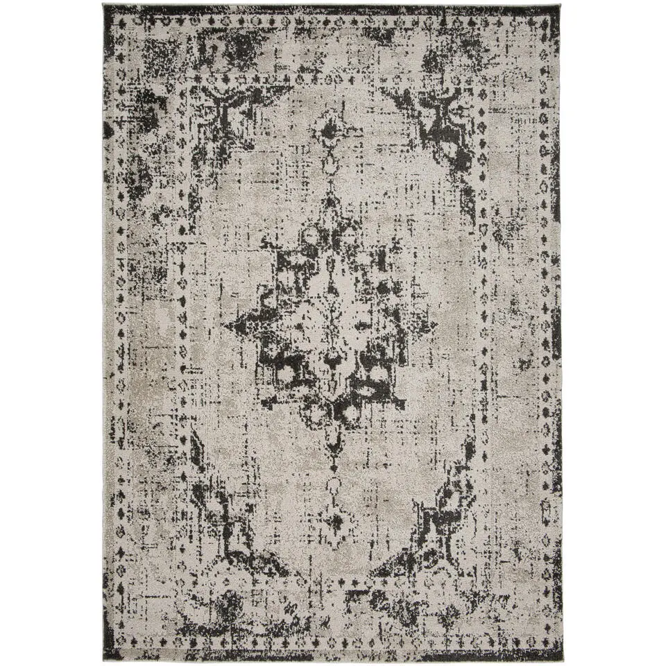 Vloerkleed Urali - lichtgrijs/antraciet - 160x230 cm