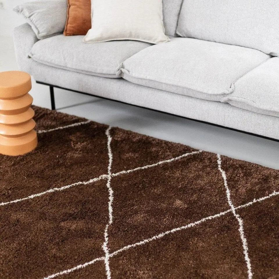 Interieur05 berber vloerkleed Nea roest/creme - 230 x 160 cm