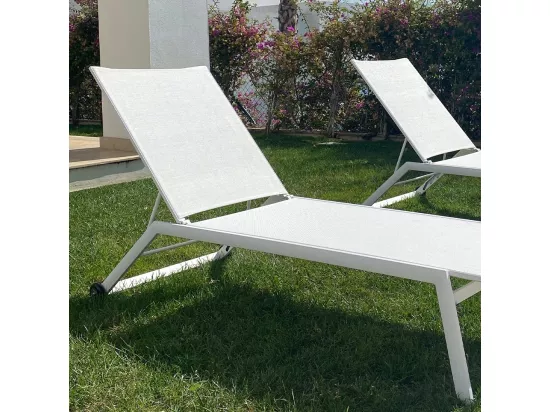 Bain de soleil en aluminium Menorca