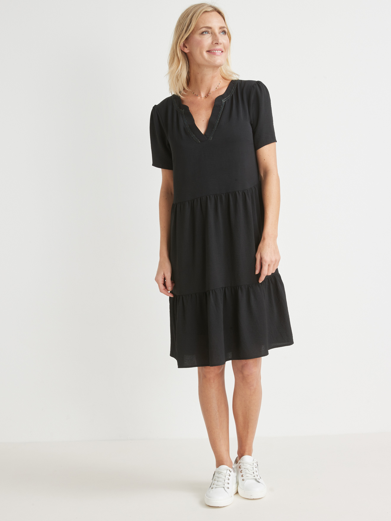 Robe 2 volants évasée