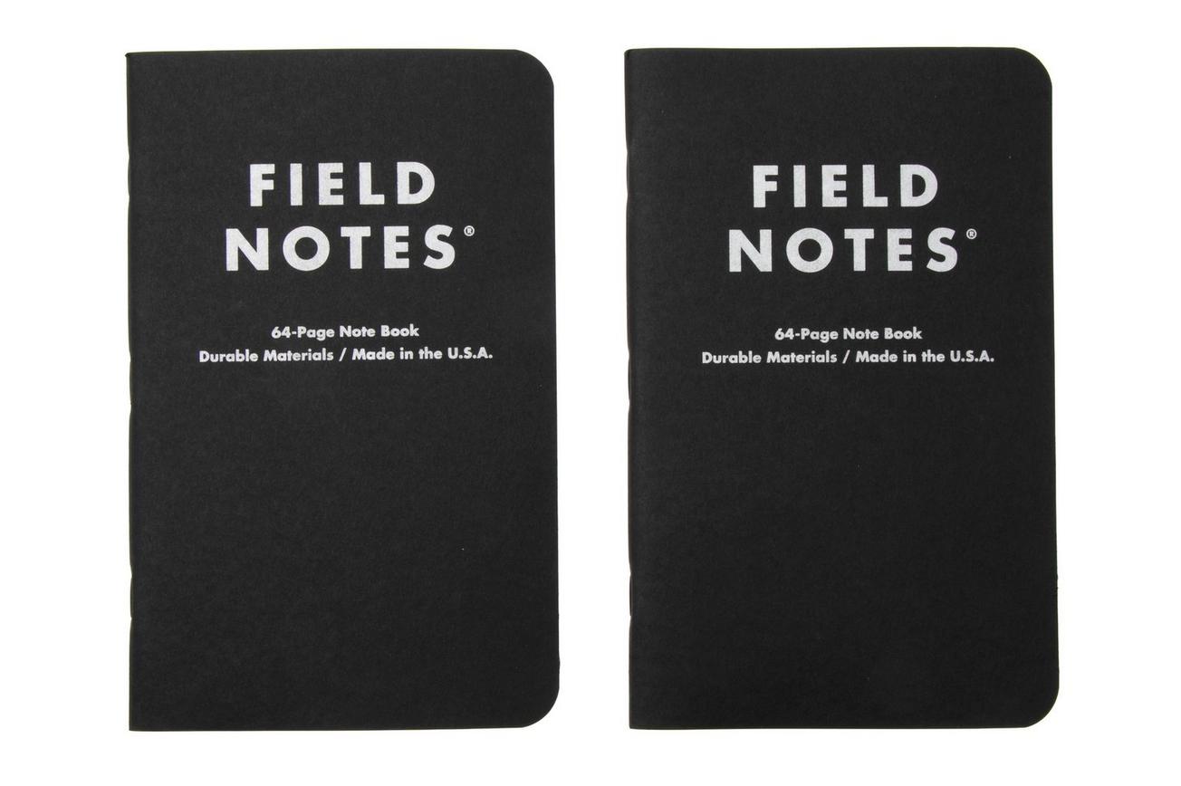 Field Notes Pitch Black Notebook FN-36 Ruled 2-Pack, notitieboekjes