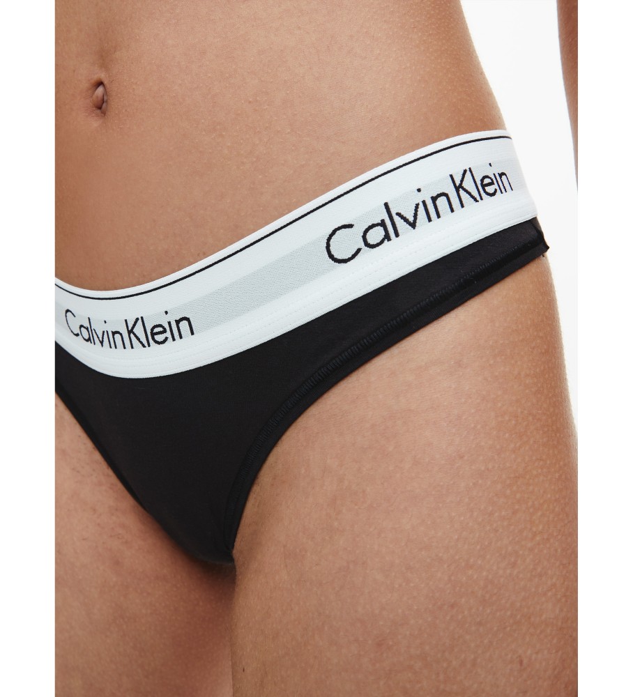 Calcinha brasileira Calvin Klein Modern Cotton, preta