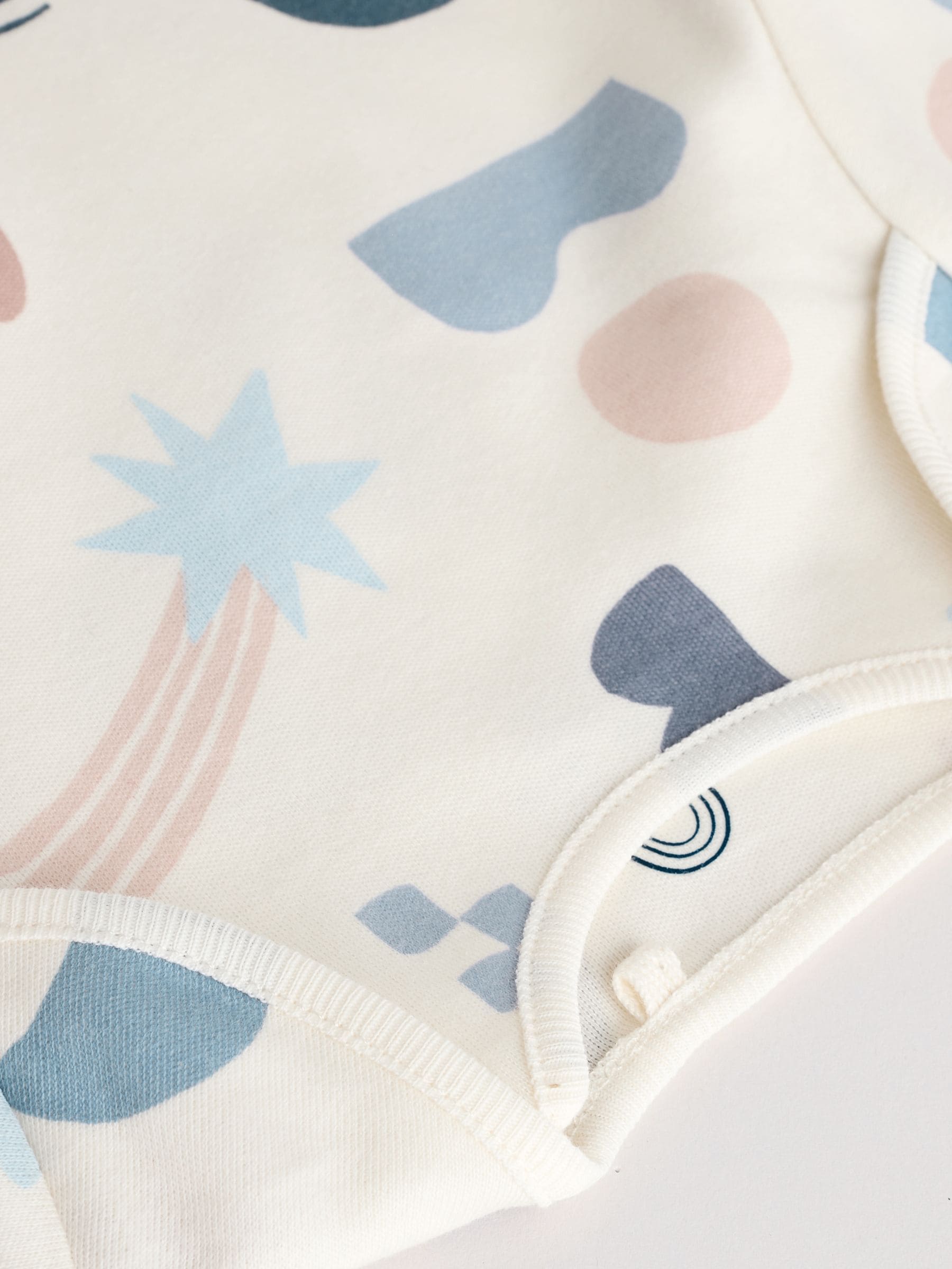 Blauw - Set van 5 rompers met lange mouwen