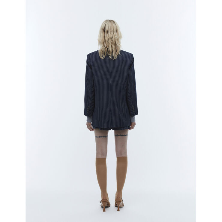2NDDAY 2ND Herman - Pinstripe Dark blue pinstripe