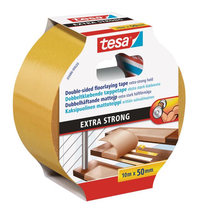 tesa® Extra Strong tæppetape 50 mm x 10 meter