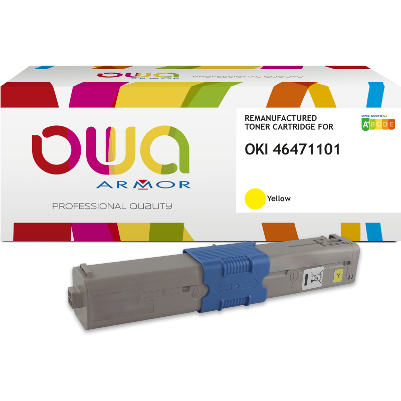Toner remanufacturé OWA - standard - pour OKI 46471102